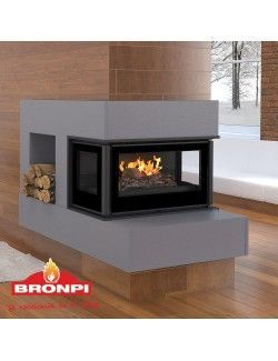 Paris 70 3C Vision - Bronpi - chimenea de leña insertable - ESANGAR ✔ 2